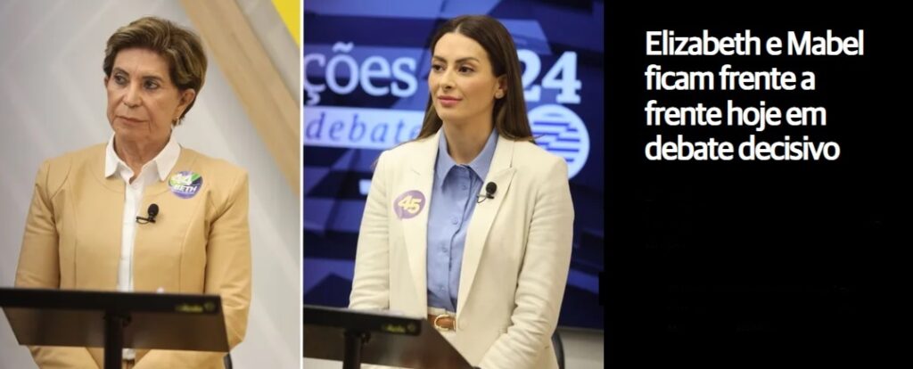 Foto Elizabeth e Mabel ficam frente a frente hoje em debate decisivo