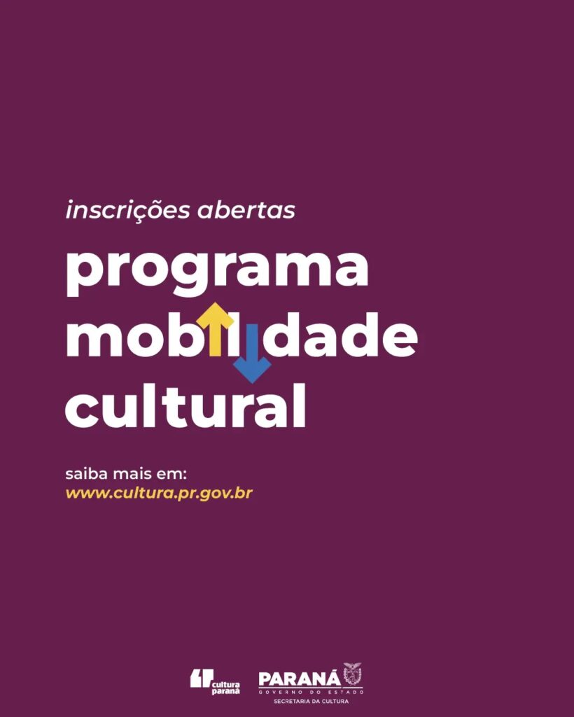 Foto Secretaria de Estado da Cultura lança edital de Mobilidade Cultural